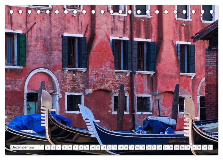 Produktbild: Venedig - pittoreske Sch&ouml;nheit (Tischkalender 2026 DIN A5 quer), CALVENDO Monatskalender
