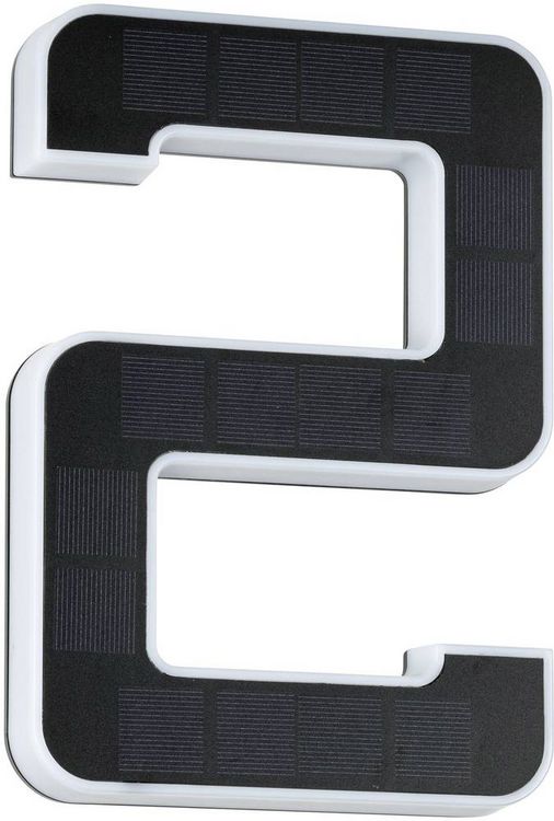 Produktbild: Paulmann 79843 Solar-Hausnummernleuchte 0.20W Warmwei&szlig; Schwarz