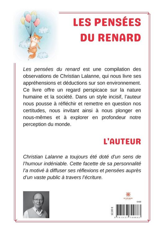 Produktbild: Lalanne, C: Pens&eacute;es du renard
