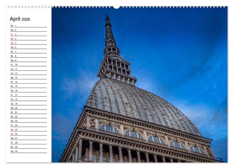 Produktbild: Piemont und Turin (Wandkalender 2026 DIN A2 quer), CALVENDO Monatskalender