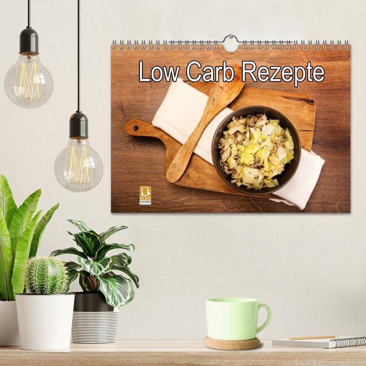 Produktbild: Low Carb - Leichte Rezepte f&uuml;r jeden Tag (Wandkalender 2026 DIN A4 quer), CALVENDO Monatskalender