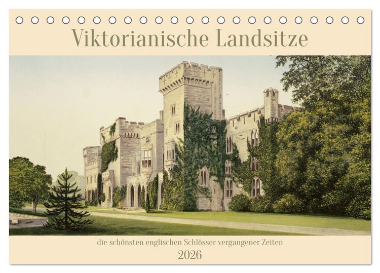 Produktbild: Viktorianische Landsitze (Tischkalender 2026 DIN A5 quer), CALVENDO Monatskalender