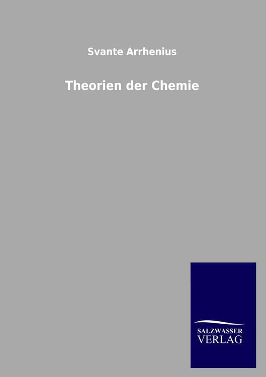 Produktbild: Theorien der Chemie