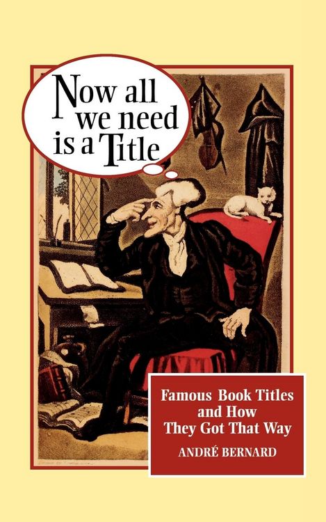 Produktbild: Now All We Need Is a Title
