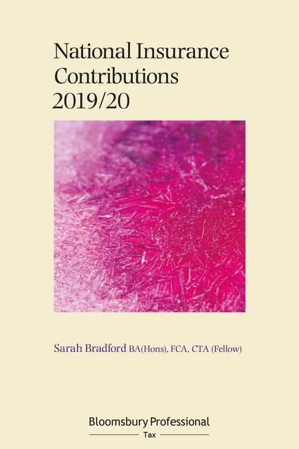 Produktbild: Bradford, S: National Insurance Contributions 2019/20