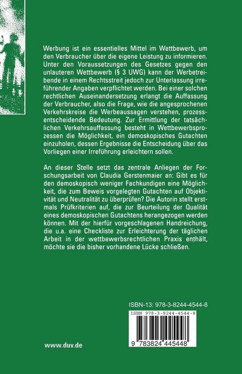 Produktbild: Umfrageforschung in der wettbewerbsrechtlichen Praxis