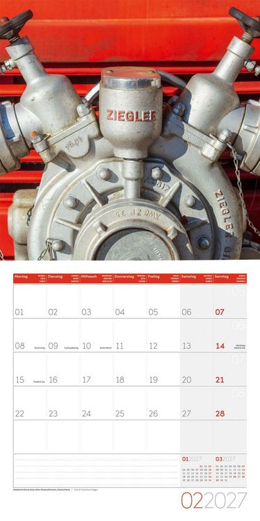 Produktbild: Feuerwehr Kalender 2027 - 30x30 - Art12