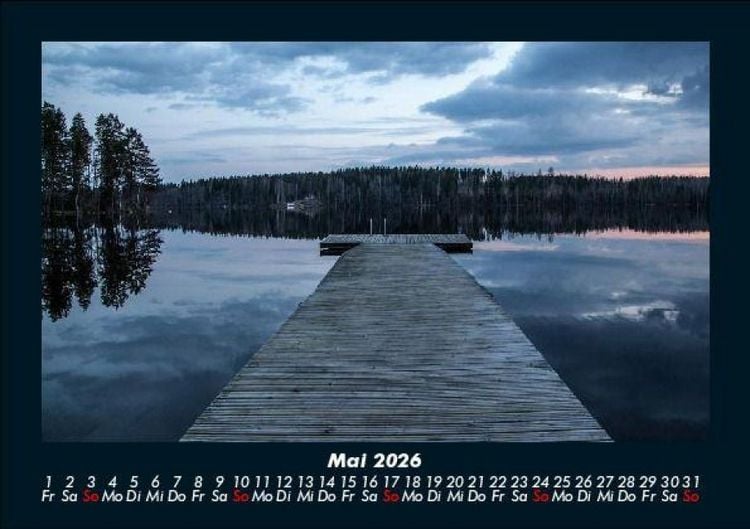 Produktbild: Die Seen der Erde 2026 Fotokalender DIN A5
