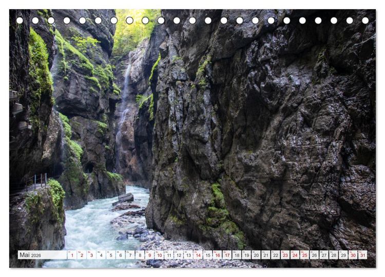 Produktbild: Urlaub in der Zugspitz Region (Tischkalender 2026 DIN A5 quer), CALVENDO Monatskalender