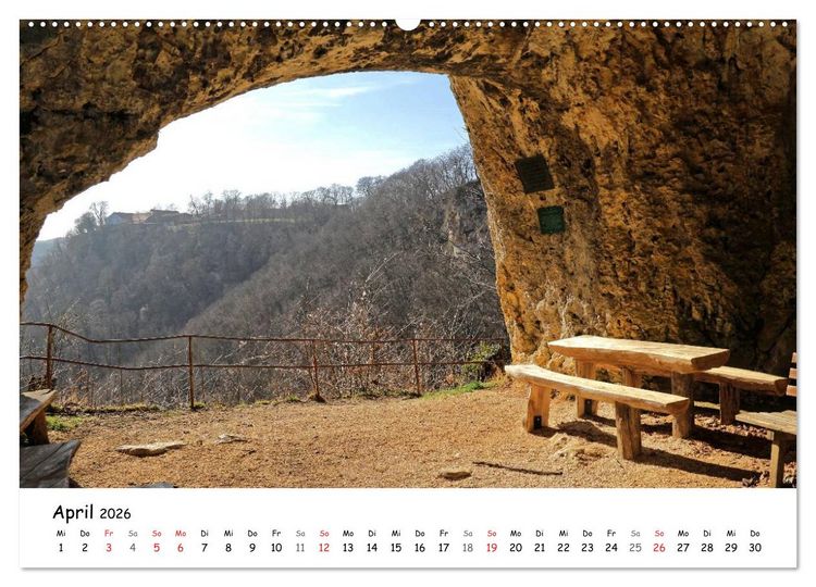 Produktbild: Impressionen von der Schw&auml;bischen Alb (Wandkalender 2026 DIN A2 quer), CALVENDO Monatskalender