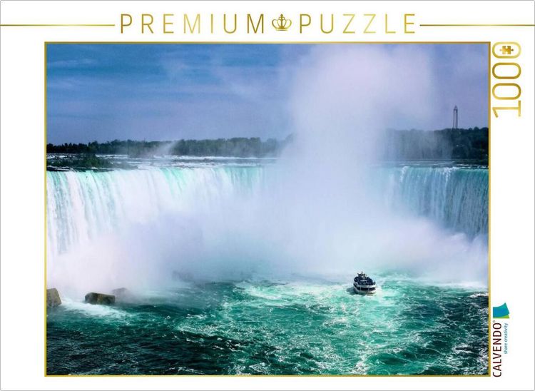 Produktbild: CALVENDO Puzzle Niagaraf&auml;lle - American Falls und Horseshoe Fall | 1000 Teile Lege-Gr&ouml;&szlig;e 64x48cm Foto-Puzzle f&uuml;r gl&uuml;ckliche Stunden