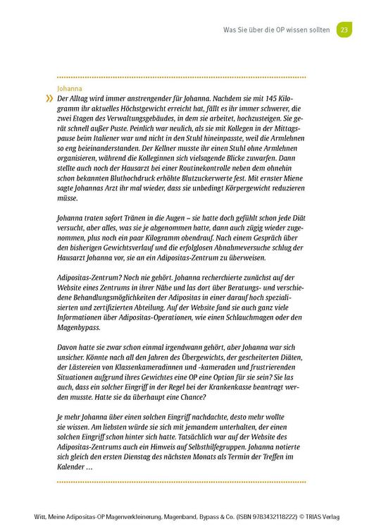Produktbild: Meine Adipositas-OP. Magenverkleinerung, Magenband, Bypass & Co.