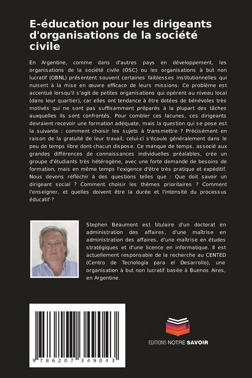 Produktbild: E-&eacute;ducation pour les dirigeants d'organisations de la soci&eacute;t&eacute; civile