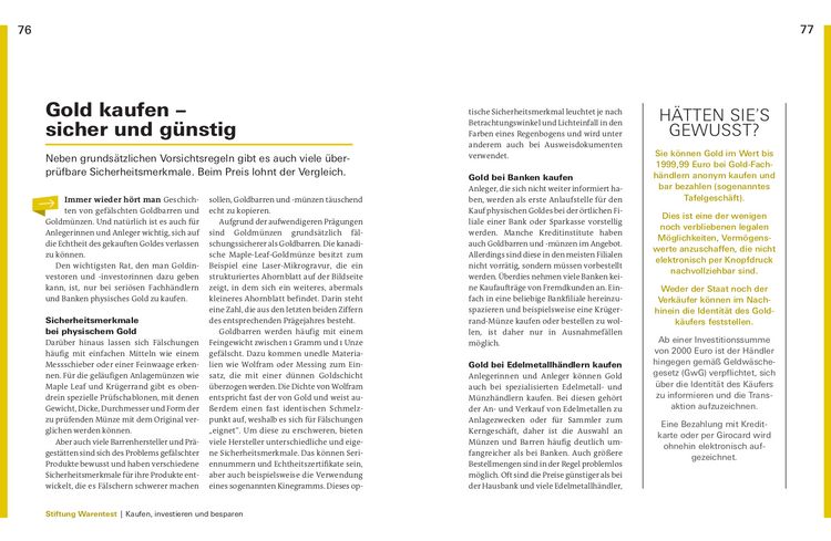 Produktbild: Investieren in Gold