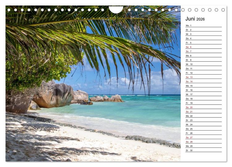 Produktbild: Seychellen: La Digue und Mah&eacute; - zwei Trauminseln (Wandkalender 2026 DIN A4 quer), CALVENDO Monatskalender