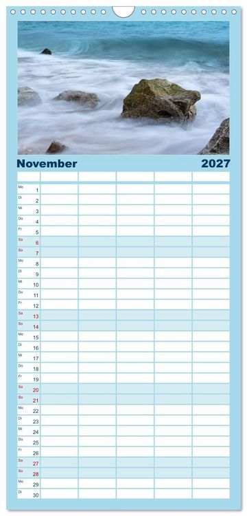Produktbild: Familienplaner 2027 - Wasserzauber mit 5 Spalten (Wandkalender, 21 x 45 cm) CALVENDO