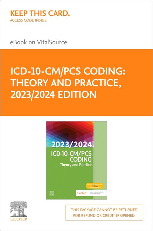 Produktbild: ICD-10-CM/PCS Coding: Theory and Practice, 2023/2024 Edition - E-Book