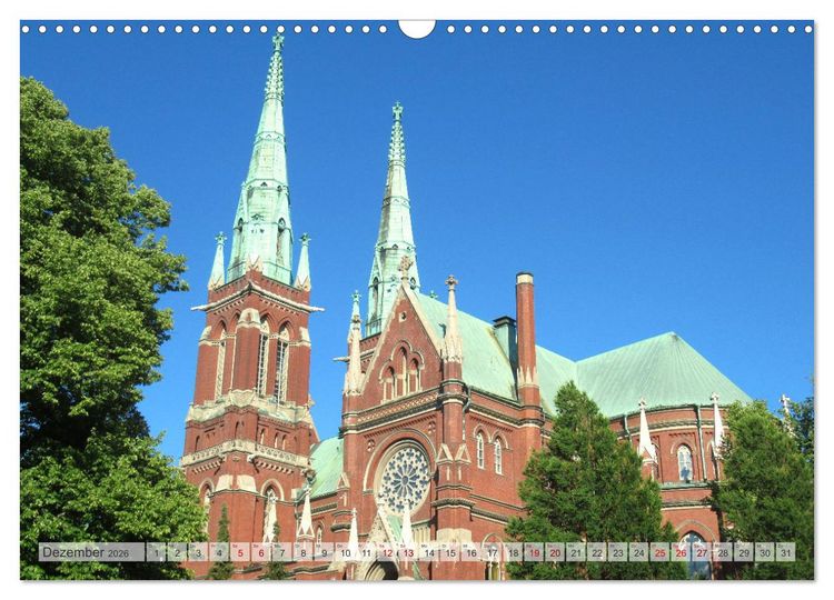 Produktbild: Helsinki und Umgebung - Eine Reise in den S&uuml;den Finnlands (Wandkalender 2026 DIN A3 quer), CALVENDO Monatskalender