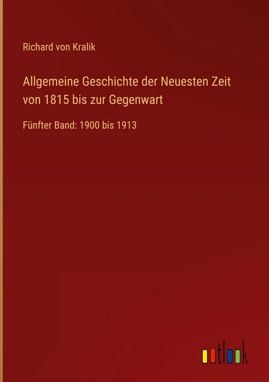 Produktbild: Allgemeine Geschichte der Neuesten Zeit von 1815 bis zur Gegenwart