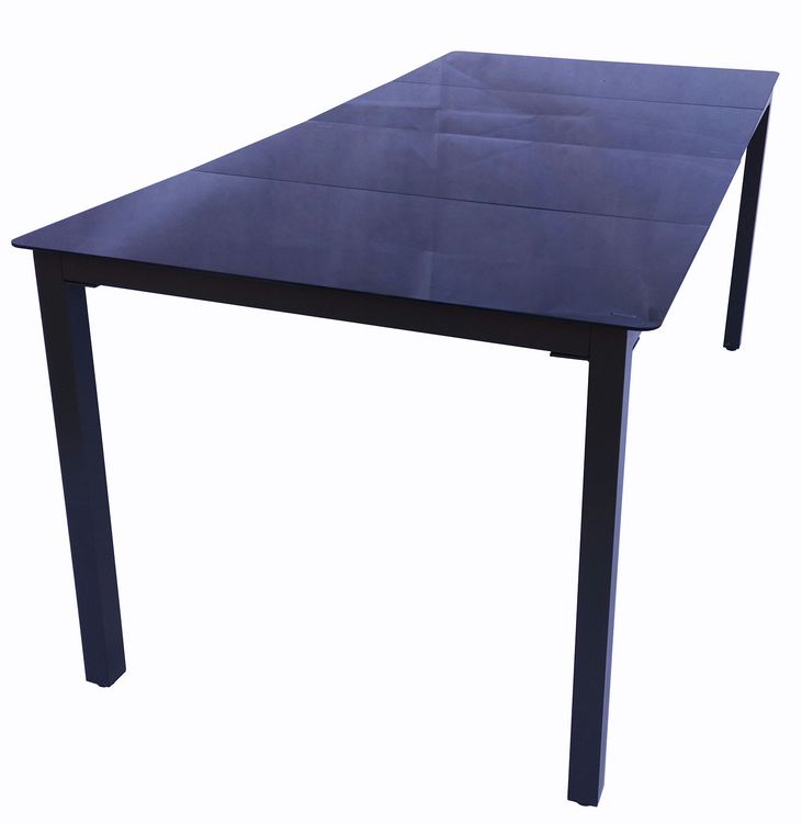 Produktbild: Aluminium Glas Gartentisch Balkontisch 189x90 cm