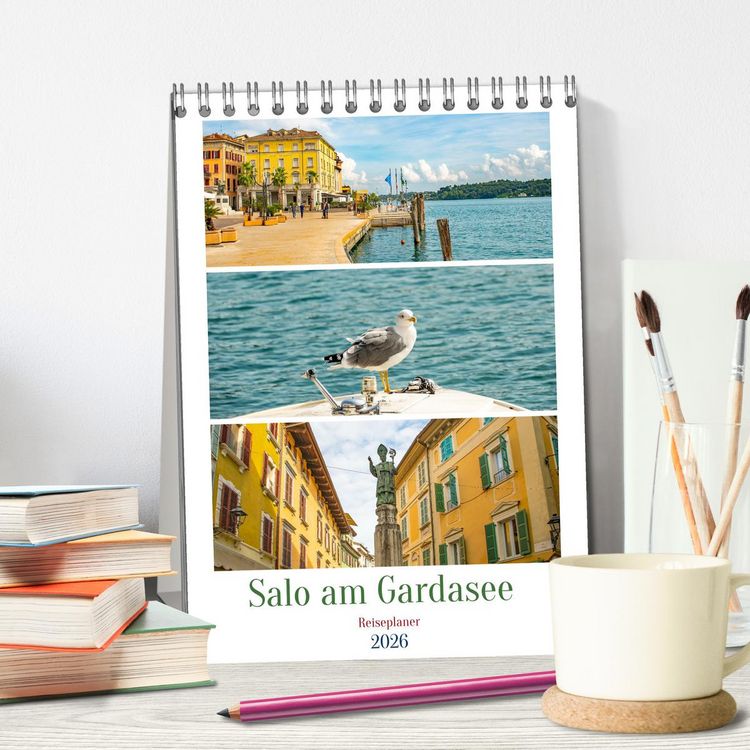 Produktbild: Salo am Gardasee - Reiseplaner (Tischkalender 2026 DIN A5 hoch), CALVENDO Monatskalender