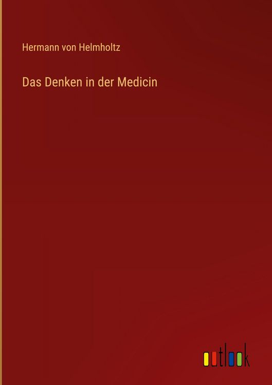 Produktbild: Das Denken in der Medicin
