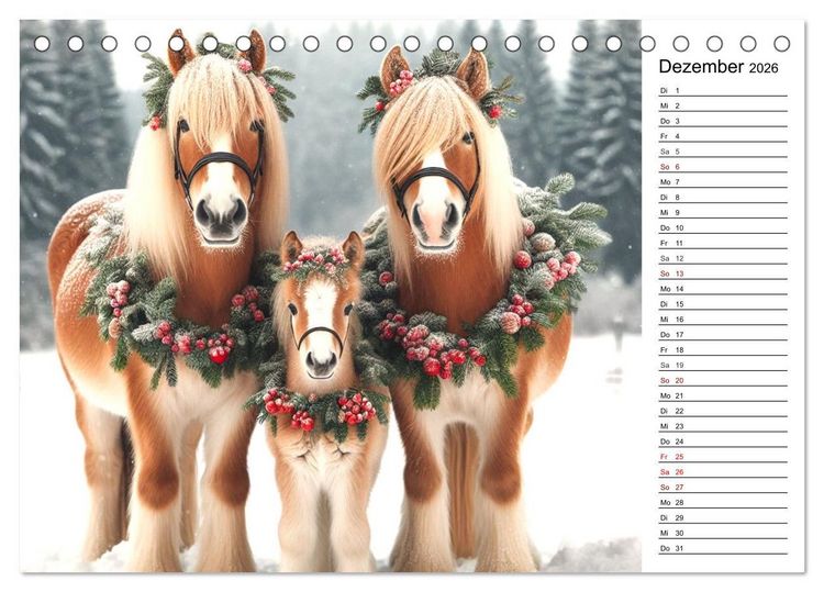 Produktbild: Tinker Tr&auml;ume - Ein Jahr auf zauberhaften Weiden (Tischkalender 2026 DIN A5 quer), CALVENDO Monatskalender