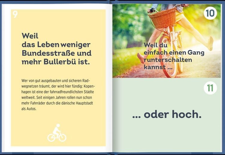 Produktbild: 100 Gr&uuml;nde, warum Fahrradfahrer gl&uuml;cklicher sind