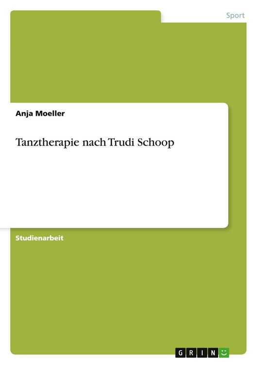 Produktbild: Tanztherapie nach Trudi Schoop