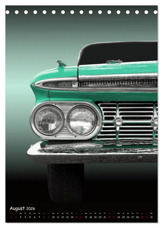 Produktbild: Faszination US Klassiker 1955 bis 1967 (Tischkalender 2026 DIN A5 hoch), CALVENDO Monatskalender