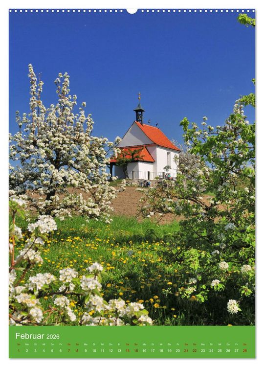 Produktbild: Malerische Kirchen und Kapellen (hochwertiger Premium Wandkalender 2026 DIN A2 hoch), Kunstdruck in Hochglanz