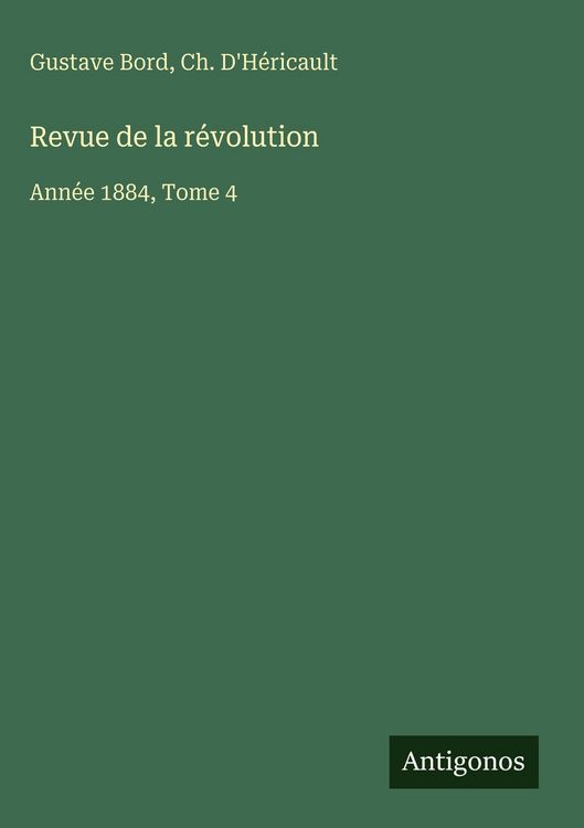 Produktbild: Revue de la r&eacute;volution