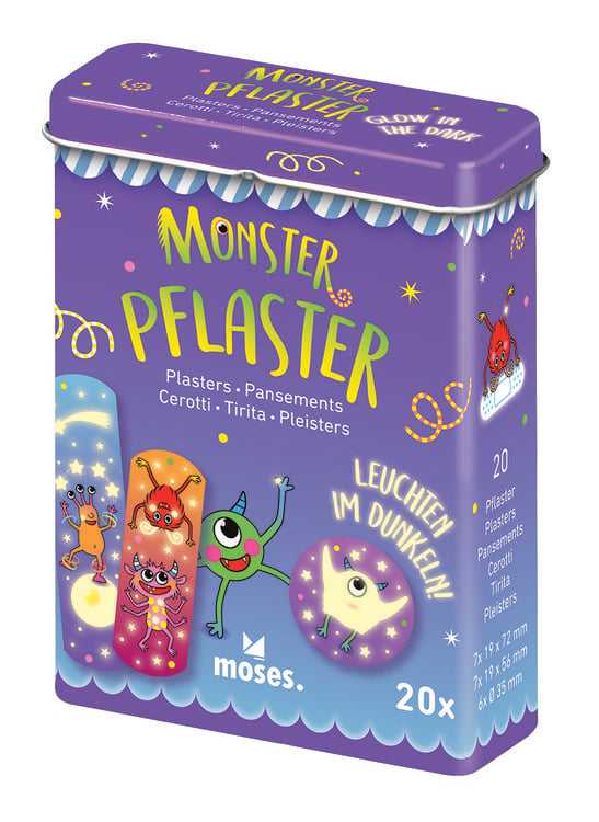 Produktbild: Monster Nachtleuchtende Pflaster