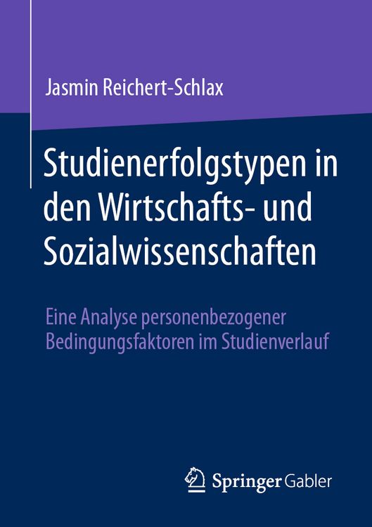 Produktbild: Studienerfolgstypen in den Wirtschafts- und Sozialwissenschaften