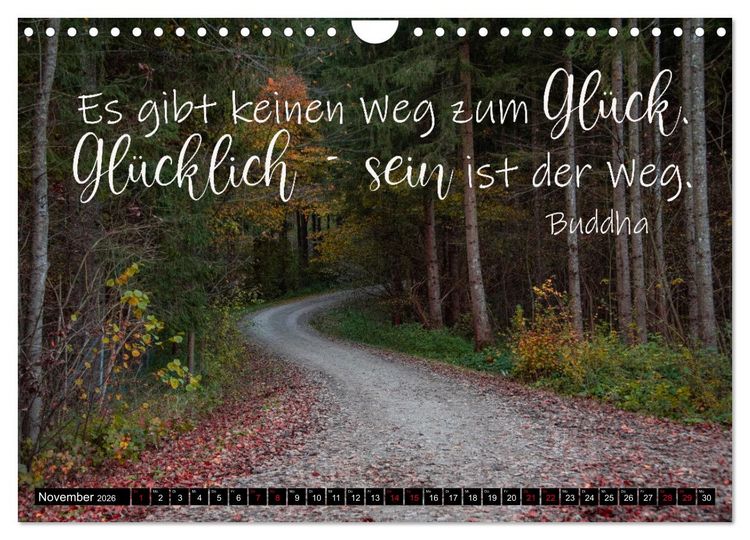 Produktbild: Bilder und Texte f&uuml;r die Seele (Wandkalender 2026 DIN A4 quer), CALVENDO Monatskalender