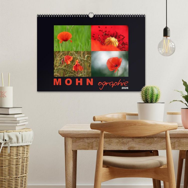 Produktbild: MOHNographie (Wandkalender 2026 DIN A3 quer), CALVENDO Monatskalender