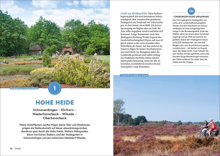 Produktbild: Die L&uuml;neburger Heide erfahren 30 Radtouren durch malerische Landschaften, zu reizvollen St&auml;dten und kulturellen Highlights