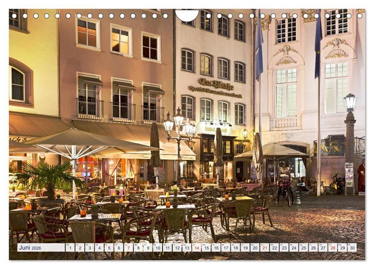 Produktbild: BONN f&uuml;r Nachtschw&auml;rmer (Wandkalender 2026 DIN A4 quer), CALVENDO Monatskalender
