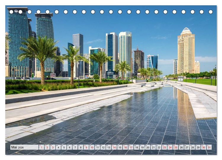 Produktbild: Doha - Hauptstadt von Katar (Tischkalender 2026 DIN A5 quer), CALVENDO Monatskalender