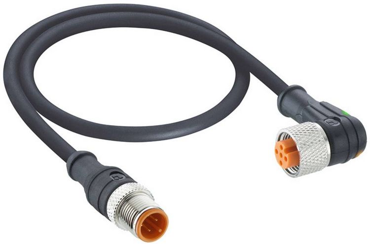 Produktbild: Lutronic 1162 Sensor-/Aktor-Anschlussleitung M12 Stecker, gerade, Buchse, gewinkelt 5.00 m Polzahl Sensoren: 4 1 St.