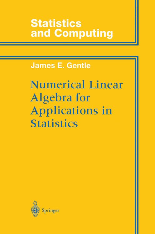 Produktbild: Numerical Linear Algebra for Applications in Statistics