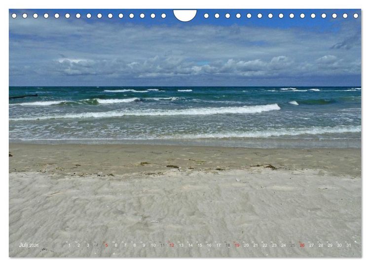 Produktbild: Wo de Ostseewellen trecken an den Strand 2026 (Wandkalender 2026 DIN A4 quer), CALVENDO Monatskalender