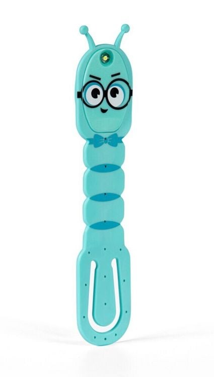 Produktbild: Bookworm Flexilight Leselicht (Blau) - 2 in 1 Leselampe & Lesezeichen - LED Leselicht - Geschenk für Leser, Buchliebhaber - Deutsche Ausgabe