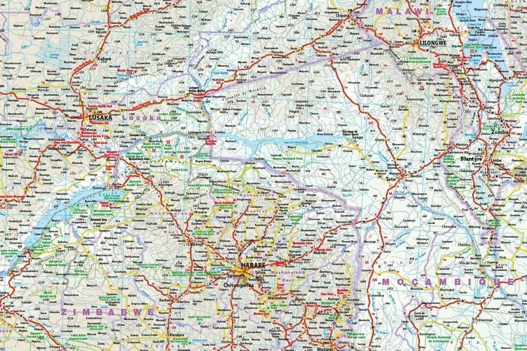 Produktbild: Reise Know-How Landkarte S&uuml;dliches Afrika (1:2.500.000)