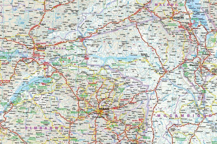 Produktbild: Reise Know-How Landkarte S&uuml;dliches Afrika (1:2.500.000)