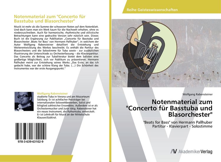 Produktbild: Notenmaterial zum "Concerto f&uuml;r Basstuba und Blasorchester"
