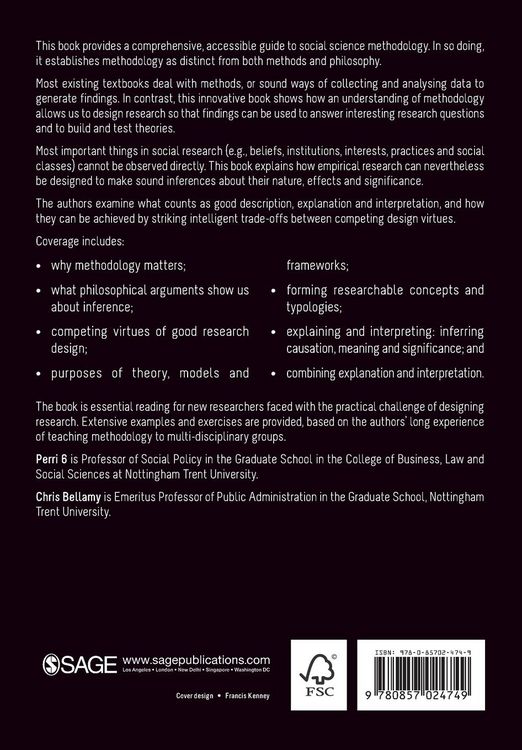 Produktbild: Principles of Methodology