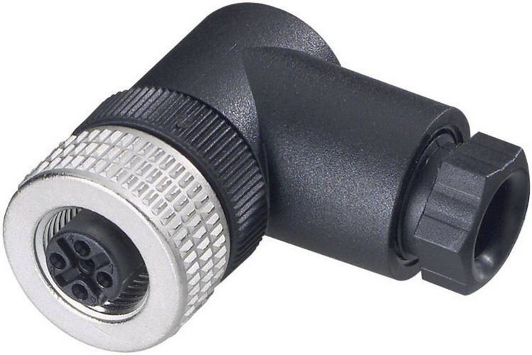 Produktbild: Hirschmann 933 172-100-1 Sensor-/Aktor-Steckverbinder, unkonfektioniert M12 Buchse, gewinkelt Polzahl Sensoren: 4 1 St.