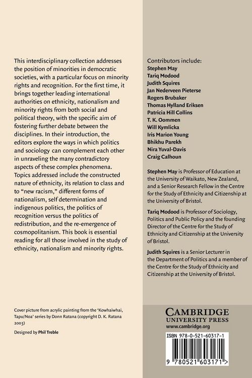 Produktbild: Ethnicity, Nationalism, and Minority Rights