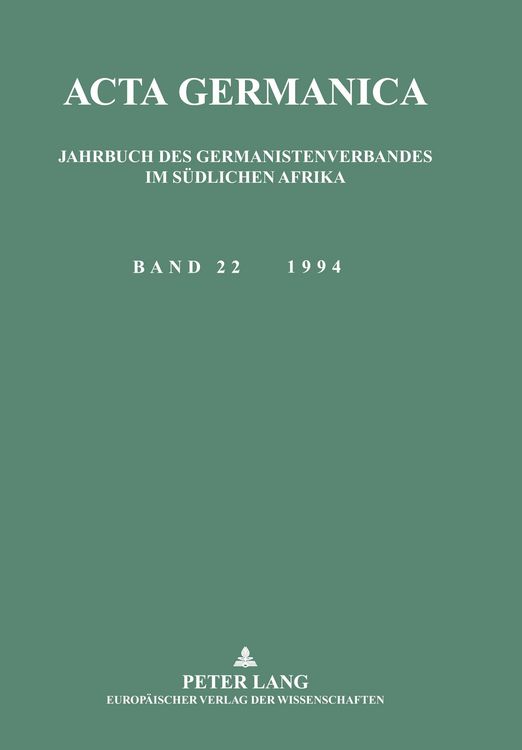 Produktbild: Acta germanica